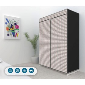 Resim Prado Ekose Çelik Profilli Portatif Bez Dolap 