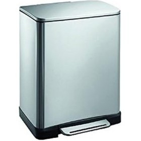 Resim Paslanmaz Çelik Softclose Pedallı Banyo Mutfak Ofis Çöp Kovası Inox 12 Lt D-15321 10l Siyah 
