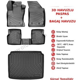 Resim Chery Tiggo 8 Pro Avantgarde Paket 7 Koltuklu 2024 Sonrası 3d Araca Özel Paspas Ve Bagaj Havuzu Set Bmy 