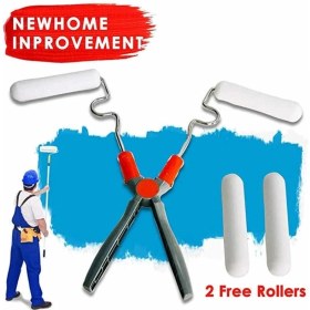 Resim Aylina Mey Ithalat® Nano Süngerli Damlatmaz Mobilya ve Duvar Boyama Rulosu Hem Köşe Hem Düz Zemin 