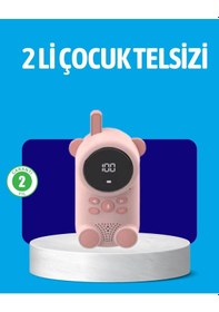 Resim Usb Şarjlı Çocuk Telsizi Renkli Ekran, Vox Modu, Kompakt Tasarım - 