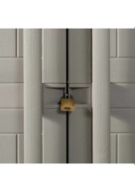 Resim Evinizin Atölyesi 2 Kapılı Plastik Dolap, Mutfak Dolabı, 65x37x17 Krem 