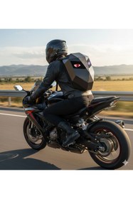 Resim Missidea Black Knight LED Işıklı Sırt Çantası Motorcu Çantası Büyük Boy 