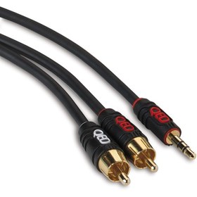 Resim QED Qe-5081 Profıle Audıo J2p 1 Metre Rca / 3.5mm Kablo 