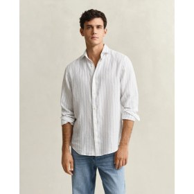 Resim Gant Erkek Beyaz Regular Fit Çizgili Gömlek 3260048.110 