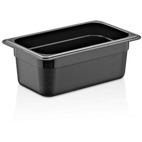 Resim GastroPlast Gn1/4-100 Mm Polikarbon Gastronom Küvet, Siyah 