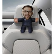 Resim Bk Gift Kişiye Özel Polis Tasarımlı Araç Koltuk Bebek Yastığı-21 