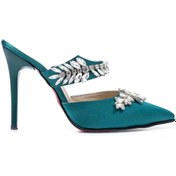 Resim Stiletto Bant Kısmı Taşlı Siyah Ashley 