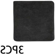 Resim Trendooze Turcoshop11 11.81x11.81 İnç 3'lü Mikrofiber Havlu, Çok Emici Yıkama Bezi 