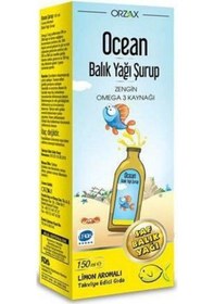 Resim Ocean Omega 3 Limon Aromalı 150 ML Şurup 
