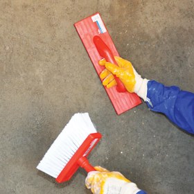 Resim Badem10 Dekor Uzun Tırfıl Mala Sıva Malası 37 Cm 