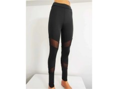 Resim Tül Detaylı Yüksek Bel Dalgıç Tayt 