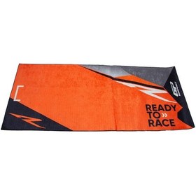 Resim GP Kompozit KTM Universal Motosiklet Halısı Siyah-Turuncu 