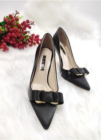 Resim Of&Off Kadın Saten Detay Topuklu Ayakkabı 