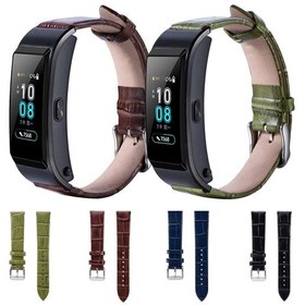 Resim Sones Huawei B5 Bambu Deri Watch Band 
