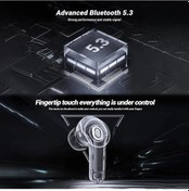 Resim Beyaz Led Dijital Ekranlı Tws Air T8 Bluetooth Kulaklık Bluetooth 5.3 Kablosuz Kulak İçi Kulaklık Xiaomi Huawei Iphone Kulaklık İçin 
