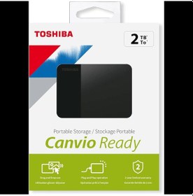 Resim Toshıba Hdtp320ek3aa, Canvio Ready, 2tb, 2.5" Usb 3.0, Taşınabilir, Harici Hdd, Black 