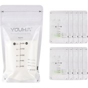 Resim Vkemall Youha Anne Sütü Saklama Poşetleri, 180ml Kapasite, Pet+ldpe Malzeme, 10 Adet Paket 