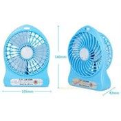 Resim Genel Markalar Şarjlı Mini Vantilatör Masa Üstü 3 Kademeli Usb Mini Fan Mavi 