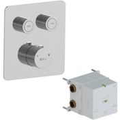 Resim Eca Termostatik Ankastre Duş Bataryası Sıva Üstü-Sıva Altı 2 Yollu 102101402 