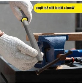 Resim 5 Parça Çelik Eğe Seti - Ergonomik Saplı, Dayanıklı 