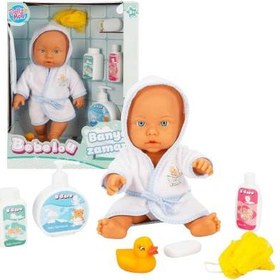 Resim Sunman, Bebelou Banyo Zamanı Bebek Seti, 35 cm / +3 yaş 