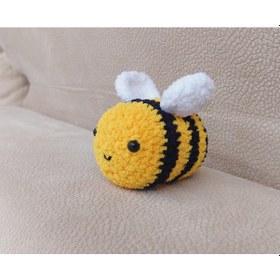Resim arı örgü amigurumi oyuncak yumuşacık 