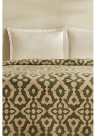 Resim Karaca Home Rina Çift Kişilik Pamuklu Battaniye Yeşil 