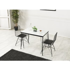 Resim Ebrar İki Kişilik 60*90 Mutfak Balkon Bahçe Kafe Masa Takımı 
