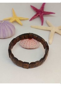 Resim Bronzit Taşı Unisex Bileklik 46086 Çok Renkli 