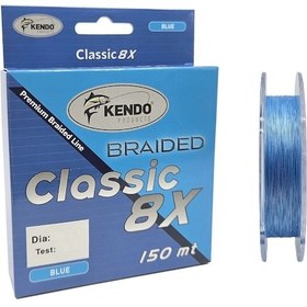 Resim Kendo Classic 8x 150m 0,14mm Blue Örgü İp Misina 