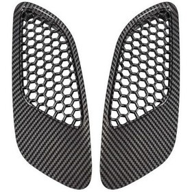 Resim 2 Adet Motor Kaputu Havalandırma Kapağı Bmw E90 E91 E92 E93 M3, Karbon Fiber 