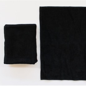 Resim Dörtlü Kadife Mutfak Havlusu Siyah 