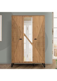 Resim Noce Genç Odası, Dolap Karyola Çalışma Masası Şifonyer Komodin (504449526) Ceviz 