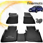 Resim Nissan Pulsar 3D Paspas Havuzlu Siyah 2015-2020 Arası 4 Prç N11.10603 