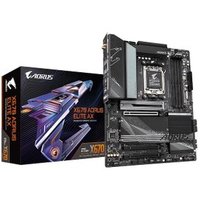 Resim GIGABYTE X670-AORUS-ELITE-AX DDR5 6666Mhz(OC) ATX AM5 Anakart Gigabyte