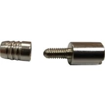 Resim Vidalı Raf Pimi 8×21 mm Nikel Kaplama Metal Raf Taşıyıcı (250 Adet 1 Paket) 
