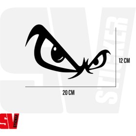 Resim Genel Markalar Araba Göz Sticker İlgi Çekici Çıkartma Araba Sticker Etiket Modeli Araba Motor Sticker 