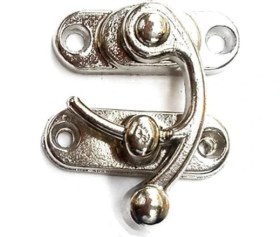 Resim Ahşap Tavla Kutusu Klipsi, Minik 20X24 Mm, Nikel, 1 Adet 