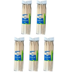 Resim Dolphin Bambum Ahşap Adana Çöp Şiş 5 x 25'li 24 CM 