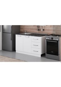 Resim Minar 135 Cm Mutfak Dolabı Beyaz 135-B2-Alt Modül Beyaz 