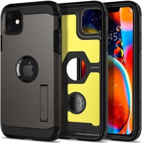 Resim Spigen iPhone 11 Pro İle Uyumlu Kılıf Tough Armor Xp Gunmetal 