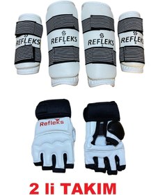 Resim REFLEKS SPOR Taekwondo Kol Kaval Koruyucu Takım+Taekwondo Eldiven 2 li Set 