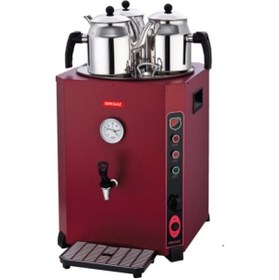 Resim Işıkgaz Silvernox Elit Çay Makinesi Kırmızı 36 Lt 