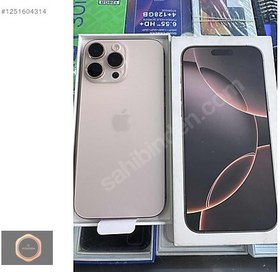 Resim Apple iPhone 16 Pro Max İkinci El YD | 256 GB | Çöl Titanyum 