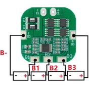 Resim 4S 20A Lityum Batarya BMS Koruma Kartı Pil Li-ion 18650 16.8V 2 