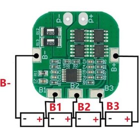 Resim 4S 20A Lityum Batarya BMS Koruma Kartı Pil Li-ion 18650 16.8V 2 