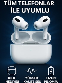 Resim Kensa Beyaz 1. Nesil Pro A Kalite Uyumlu Tüm Telefonlar Ile Uyumlu Bluetooth 5.0 Kulaklık 