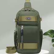 Resim Unisex Şık Casual Bel Çantası, Bisiklet Sırt Çantası, Göğüs Çantası, Yeni Omuz Çantası, Hafif Crossbody Çanta Erkekler için. 