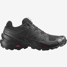 Resim Salomon 417428 Speedcross 6 W Black/black/phantom Kadın Outdoor Ayakkabı Siyah 